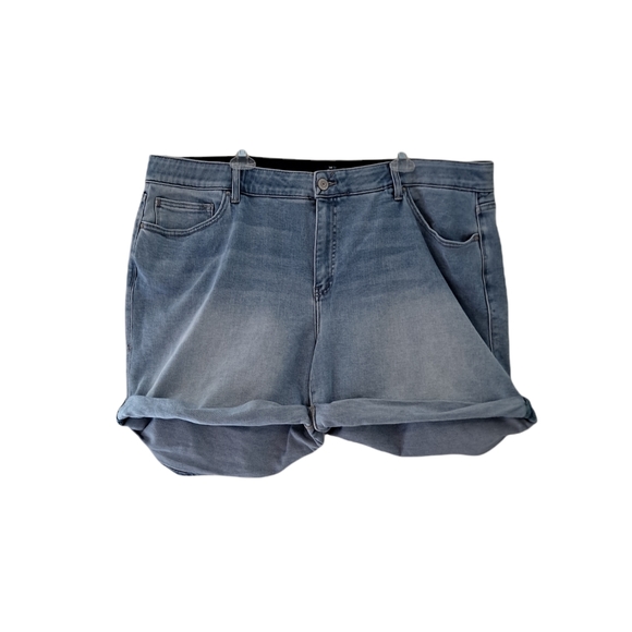 LuLaRoe Pants - Lularoe Elastic Waist Jean Cuffed Shorts
